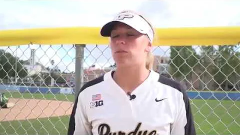 Purdue Softball vs. Texas Tech feat. Stephanie Ram...