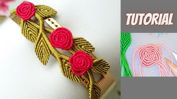 DIY micro macrame rose, Part I (flower)
