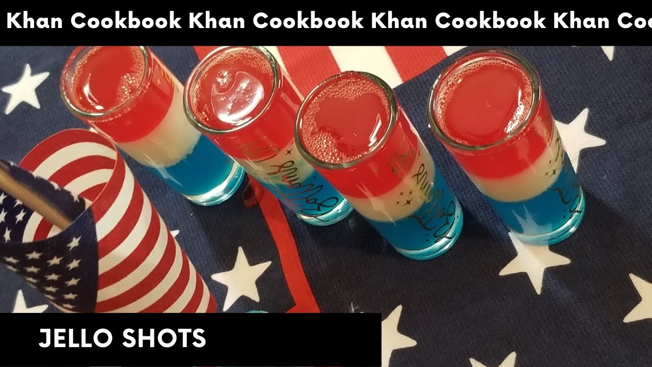 BEST JELLO SHOTS RECIPE | JELLO SHOTS PARTY FUN AMERICAN JULY 4