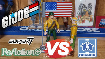 Super7 G.I Joe Reaction + VS Hasbro O-ring Action Figure ARAH @actionfigures