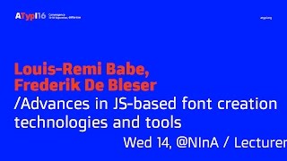 Advances in JS-based font creation technologies and tools