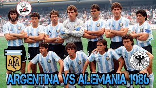 FINAL MÉXICO 86 ARGENTINA CAMPEÓN  ARGENTINA vs. ALEMANIA PARTIDO COMPLETO 1986