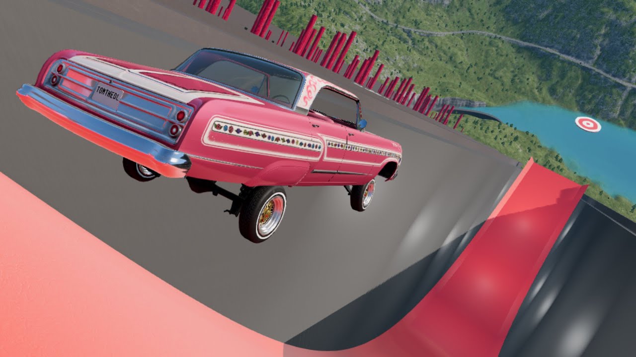 Driving Low Rider down Ramp of Death - YouTube