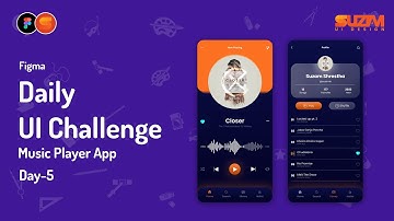 Daily UI Challenge Day-5 | Music Player UI Design | Figma