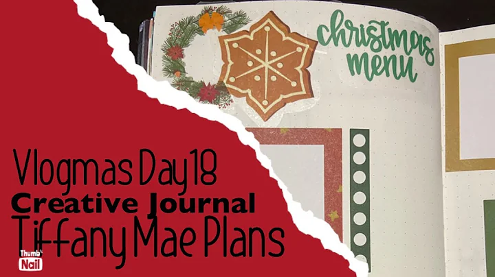Vlogmas Day 18 in my creative journal