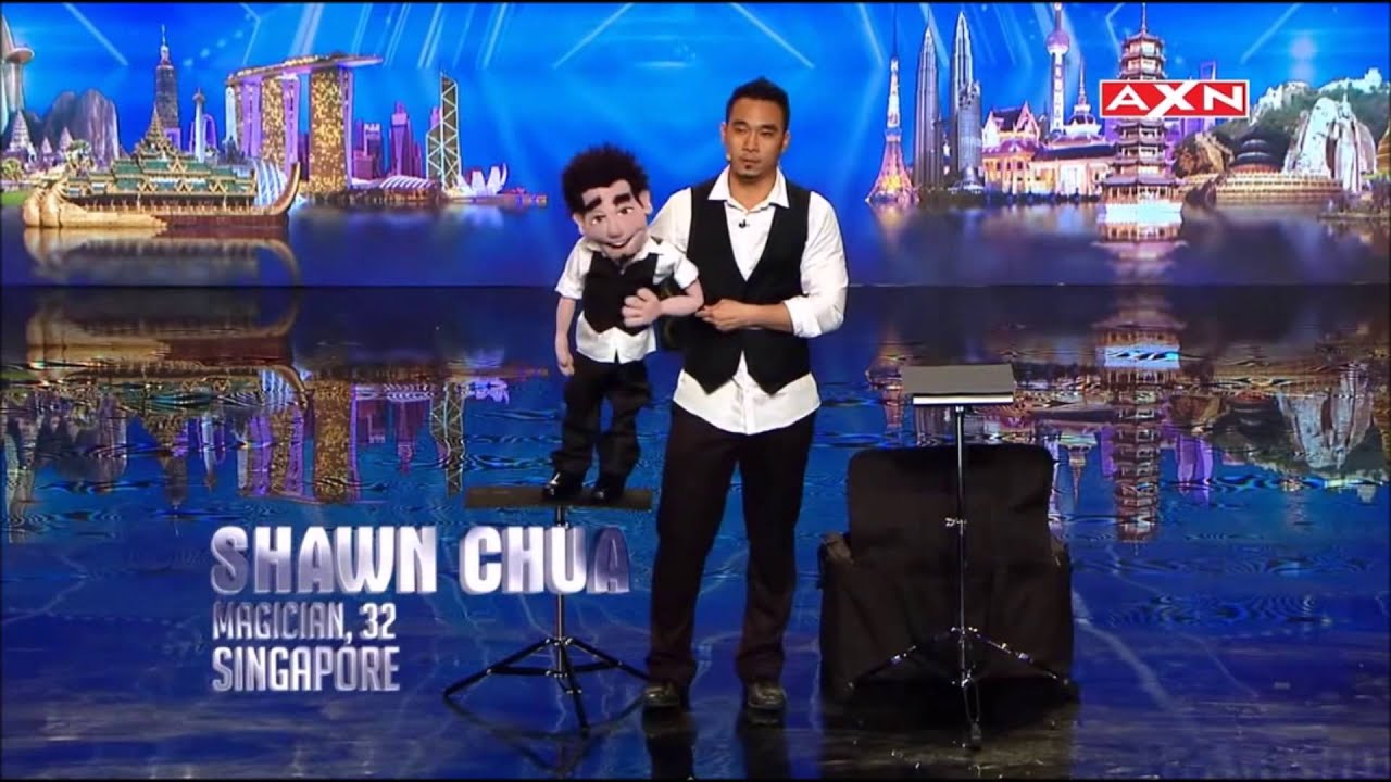 Asia’s Got Talent 2015 Ventriloquist Shawn Chua AWESOME YouTube