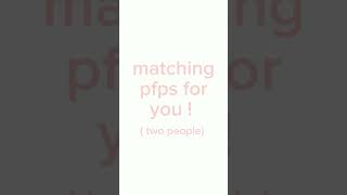 Matching pfps for two people ! #shorts #matchingpfps