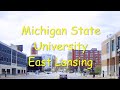 East Lansing  Michigan 4K- Driving  Michigan State University (MSU)