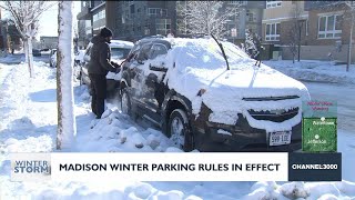 Madison's alternate side parking rules remain in effect amid winter storm