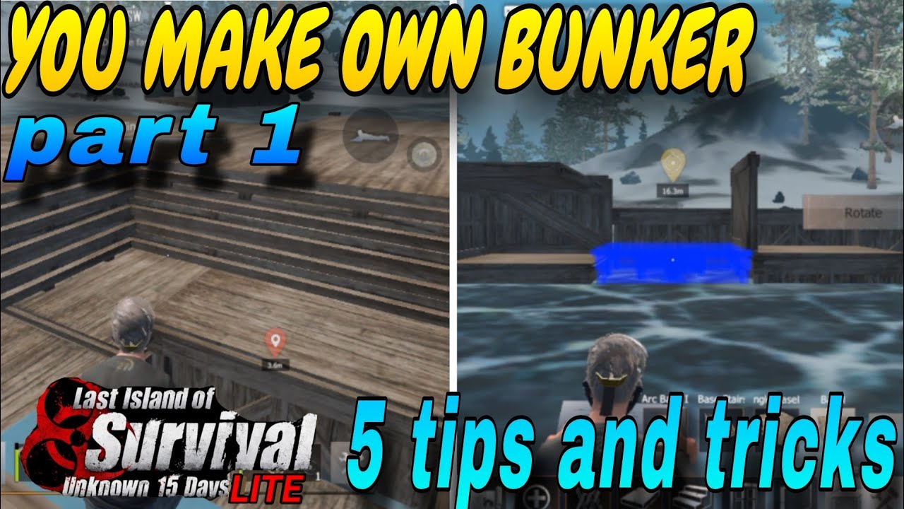 3X3 BUNKER BASE DESIGN // MAKE YOUR OWN BUNKER BASE // LAST ISLAND OF SURVIVAL LITE