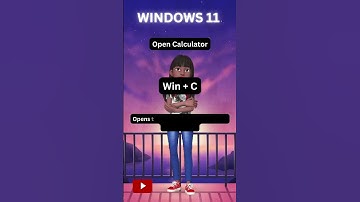 How to Open Calculator in Windows 11 #Windows11 #Shortcuts #Productivity #TechTips