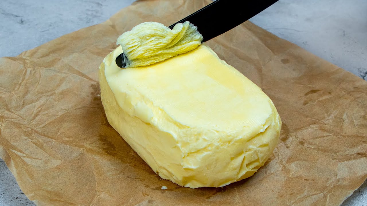 Eine gesunde hausgemachte Butter. Mit nur einer Zutat! - YouTube