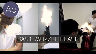 AE: Extremely Basic Muzzle Flash (Front, Side and Obsecured) - After Effects Tutorial