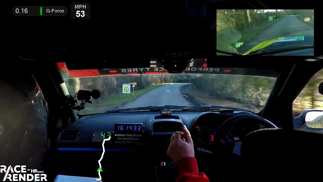 East Riding Stages Rally 2022 Stage 8 Dunnington Andrew & Joe Hutchinson Renault Clio