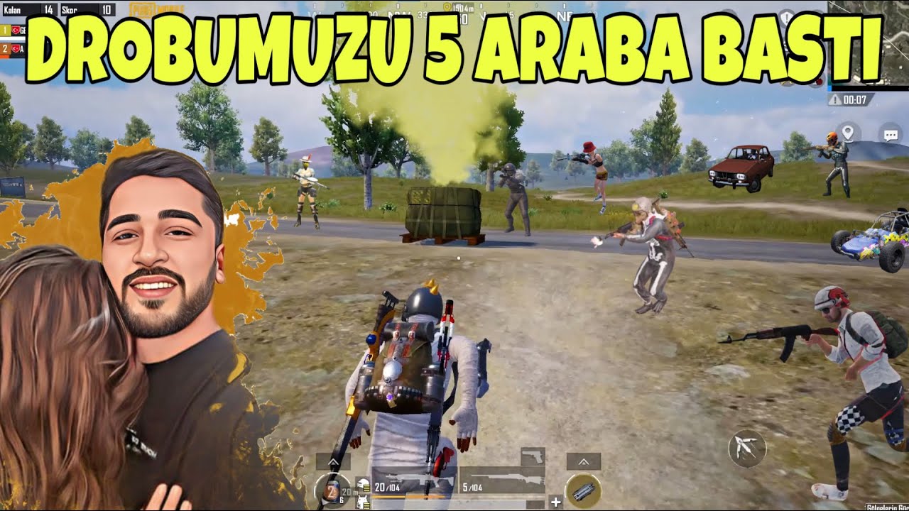 YILLAR SONRA SADECE DROP SİLAHLARIYLA OYNADIK, FİŞEĞİMİZİ 5 ARABA BASTI! -PUBG MOBİLE