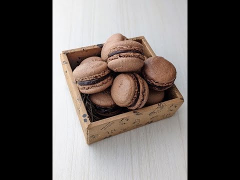 【失敗しない作り方】Chocolate Macarons チョコ・マカロン #shorts