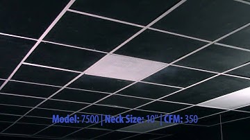 Model 7500 Steel Supply/Return Perforated Ceiling Diffuser Smoke Test