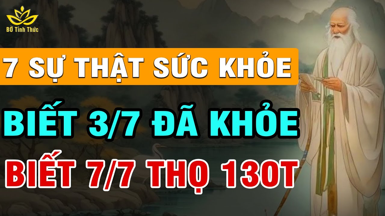 Cổ Nhân Dạy 7 Bí Quyết Sống Khỏe, Làm Được 3/7 Đã Hồi Sinh Sức Khỏe ...