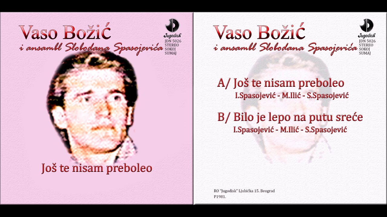 Vaso Bozic i ans Slobodana Spasojevica - Bilo je lepo na putu srece - (Audio 1981)