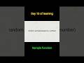Python Random Module Tutorial-6 2026 latest | random.sample() |Day 10 of learning(2.3.26) #python