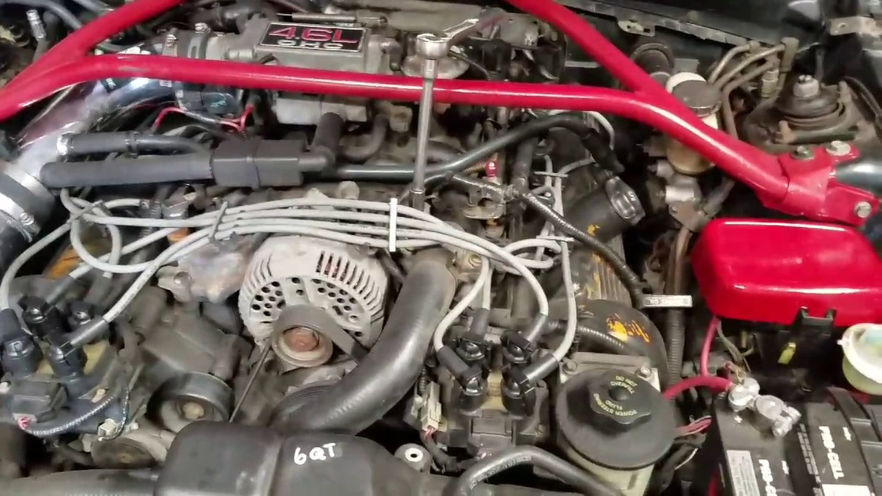 Mustang gt thermostat replacement - YouTube