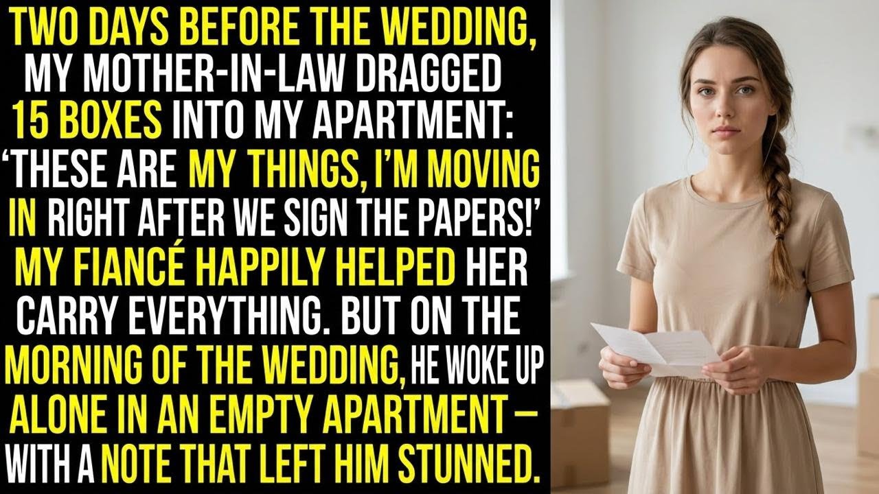 Two Days Before Wedding My Mother-In-Law Dumped 15 Boxes Here: “After The Ceremony I’m Moving In”