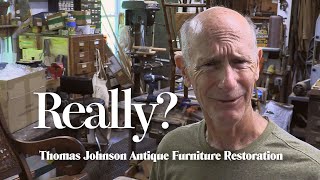 Can a Furniture PRO Save THIS tabletop? - Thomas Johnson Antique Furniture Restoration