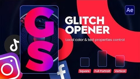 Instagram Dynamic Glitch Opener | After Effects Template