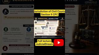 Can civil courts refuse a case? 🤯 #Section9CPC #JudiciaryExam #LawShorts