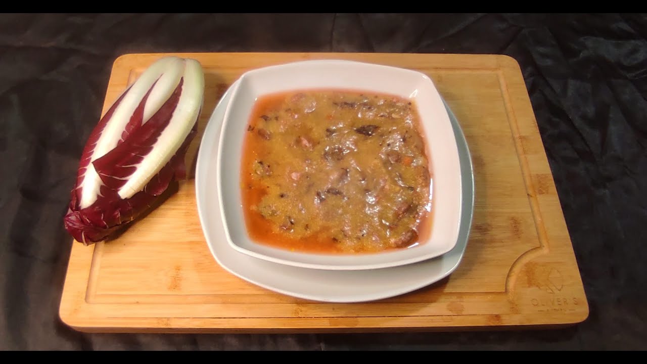 Zuppa radicchio e polenta