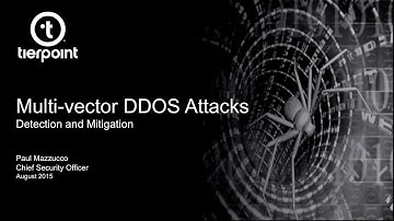 NTXISSA August 2015 Meeting - Multi-vector DDOS Attacks: Detection and Mitigation