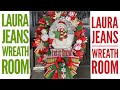 How to make a Dollar Tree Christmas Wreath in ruffles~ part one of 3 videos