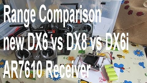 new Spektrum DX6 2014 Range comparison with original DX6i and DX8 DSM2 and DSMX