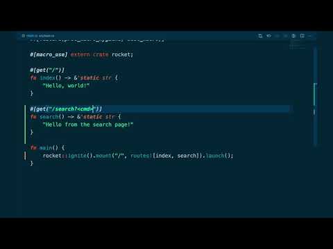 Smart Bookmarking Tool with Rust and Rocket - #2 Set up the Search Route