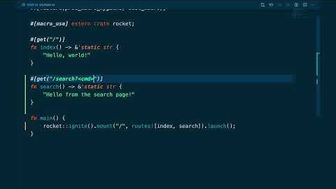 Smart Bookmarking Tool with Rust and Rocket - #2 Set up the Search Route