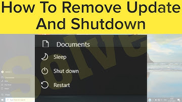How To Remove Update And Shutdown and  How To Remove  Update And Restart  Option Windows 11