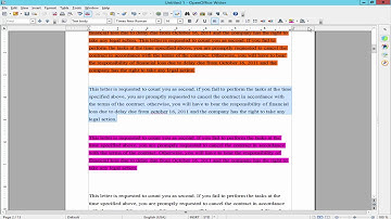 How to Remove Text Highlight in Apache OpenOffice Writer