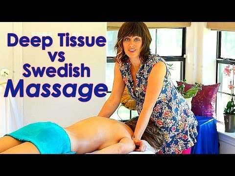 Deep Tissue Vs. Swedish Massage Techniques, Back Rub Body Work Relaxing ASMR, How To Massage Therapy