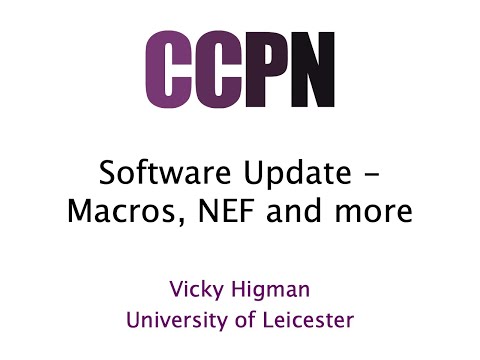 CCPN Conference 2020 - Software Update: Macros, NEF and more