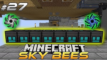 MINECRAFT SKY BEES | Quantum Compressor & Singularities | EP 27 | Modded Minecraft 1.16.4
