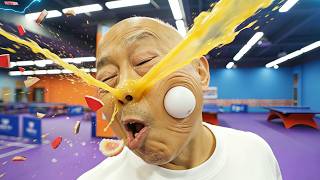 Grandma vs Grandpa Anime Table Tennis Battle！
