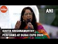 Singer Kavita Krishnamurthy performs during India’s National Day celebrations at Dubai Expo