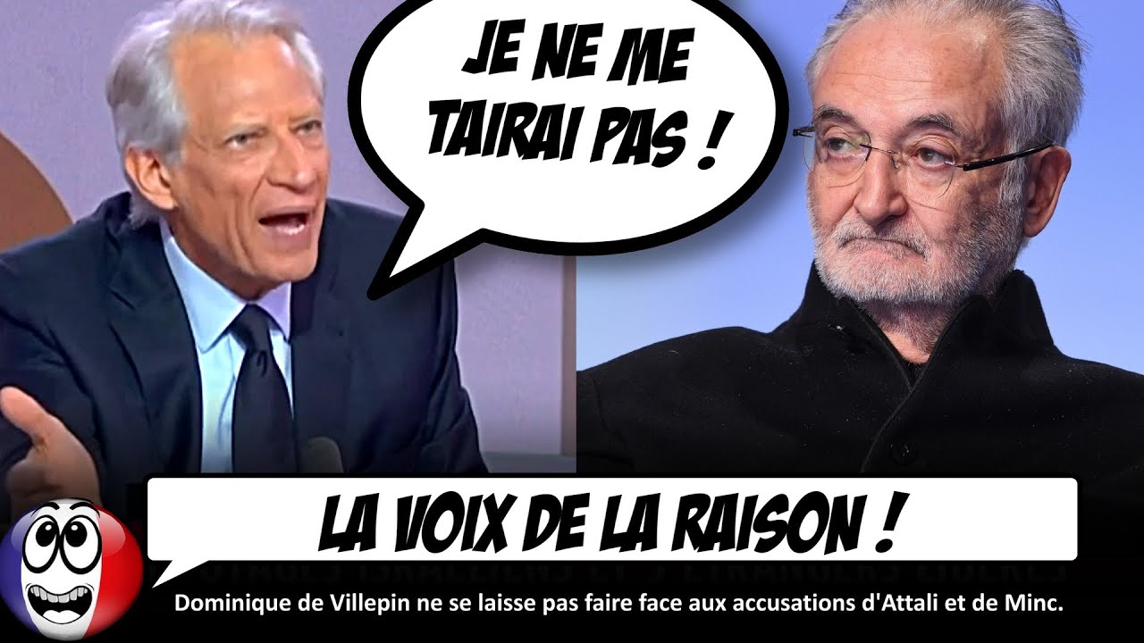 ⁣Villepin DÉMONTE Jacques Attali et Alain Minc : deux pour le prix d'un ! (27/11/2023)