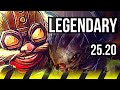 CORKI &amp; Lulu vs KOG'MAW &amp; Poppy (ADC) | Legendary | KR Challenger | 25.20