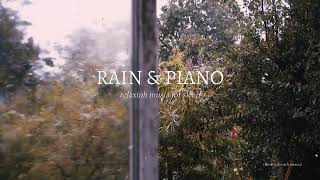 3 HOURS SOFT RAIN PIANO BLACK SCREEN SLEEP FAST