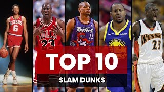 Top 10 Slam dunks of all time. Watch Michael Jordan and Vince Carter compete for the top spot !