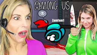 Playing Among Us But Maddie's Imposter IQ is 999! Zamfam Gaming screenshot 4