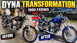 1999 Harley Dyna Wide Glide Transformation: Custom Cobalt Blue Paint & Walkaround