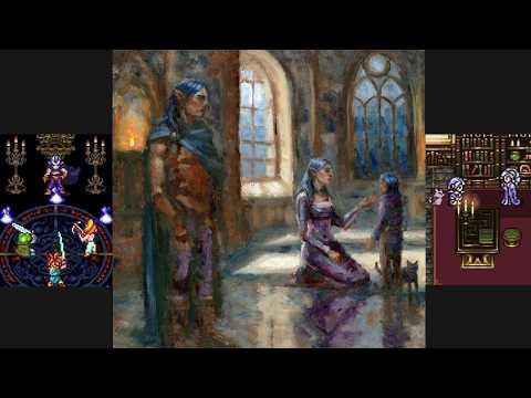 Evoking Emotion in Art | Chrono Trigger Magus & Schala Oil Painting Timelapse