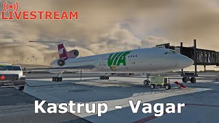 X Plane 11 Livestream | Karstrup (EKCH) - Vagar (EKVG) | Tu154M Air Via | Vatsim